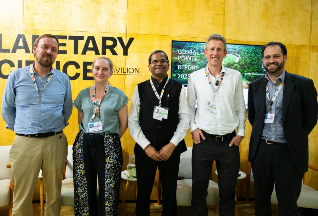 The session on Limiting Overshoot by Accelerating Positive Tipping Points, linked to the Global Tipping Points Report 2025, brought together Tim Lenton, Tom Rivett-Carnac, Peter Dale, Frances Way, and Suresh Yadav